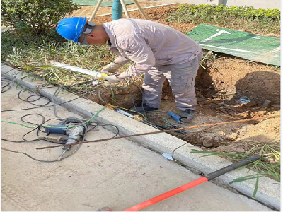 馬鞍山九華東路二期電力工井，保護(hù)管工程